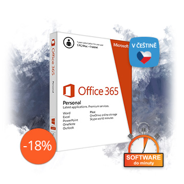 Office 365 pro jednotlivce vám přináší nejnovější verze aplikací Office 2016 + cloudové služby, díky kterým můžete Office používat kdykoli a kdekoli chcete. Navíc získáte 60 volných minut pro Skype volání a 1 TB prostoru na OneDrive.