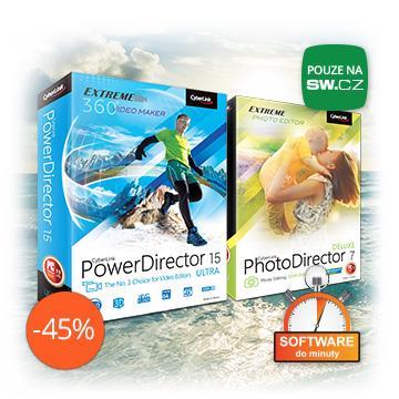 CyberLink PowerDirector 15 Ultra + bonus Photodirector 7 Deluxe - detail produktu na shopu sw.cz